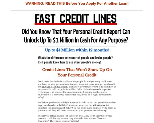 faster money line of credit