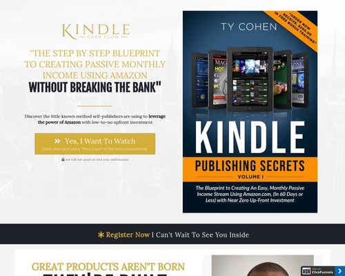 Kindle Cash Flow - Ty Cohen - How to Make Money With Amazon